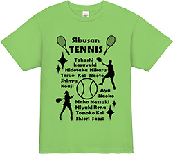 テニス チームTシャツ
