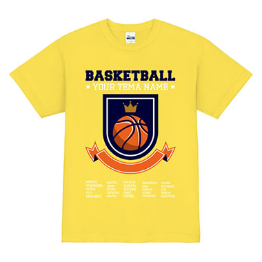 オリジナルバスケットチームTシャツ