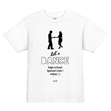 「Let's Dance」オリジナルダンスチームTシャツ