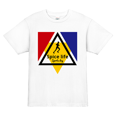 「spice life」オリジナルランニング・ジョギング・マラソンチームTシャツ