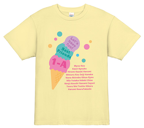 アイスクリームクラスTシャツ