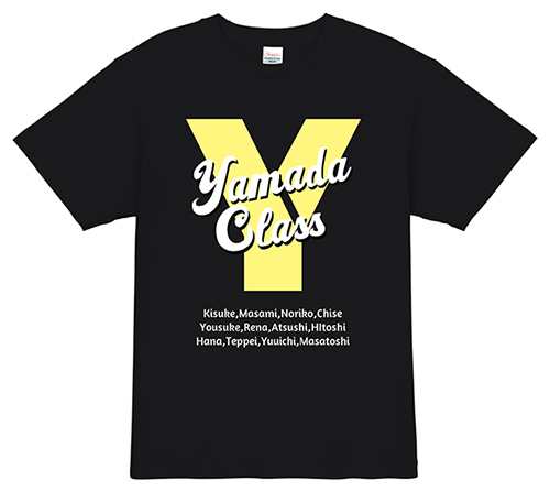 英字クラスTシャツ