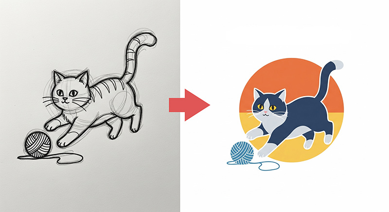 デザイン作成の見本