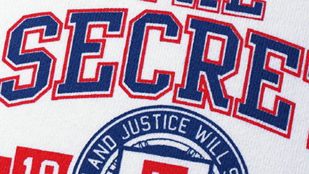 シルクプリントの拡大画像