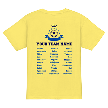 フットサル サッカーのチーム 部活動tシャツをデザイン オリジナルtシャツのデザイン作成 プリントtmix