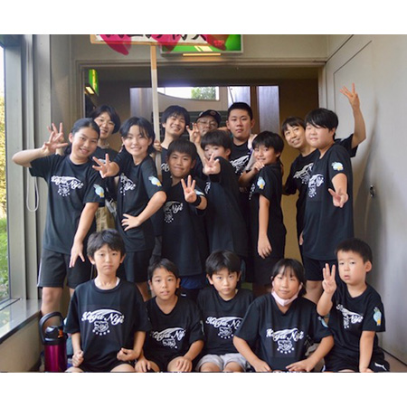 小学生のドッジボールのチームTシャツに